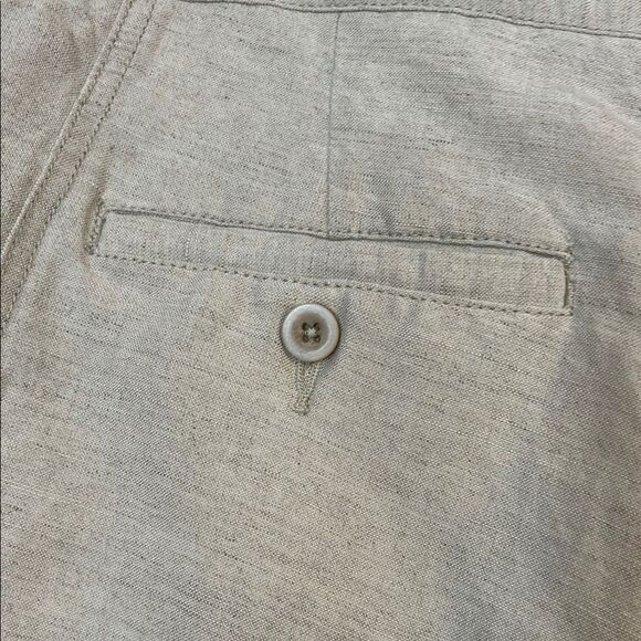 CUBAVERA Size 34 Men's Tan Cargo Shorts Linen Neutral Lightweight Relaxed Fit - Picture 5 of 8